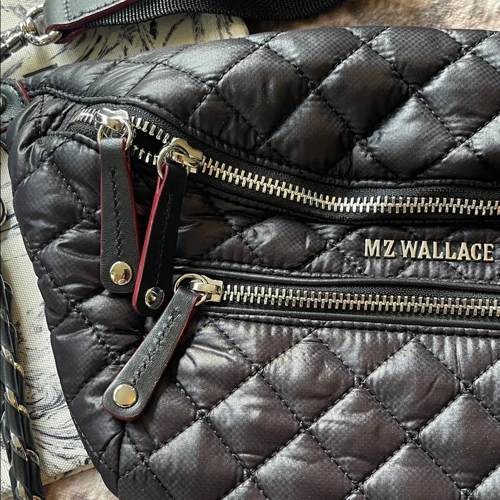 NWT MZ Wallace Small Crosby Black Quilted Crossbody Bag - Picture 3 of 10
